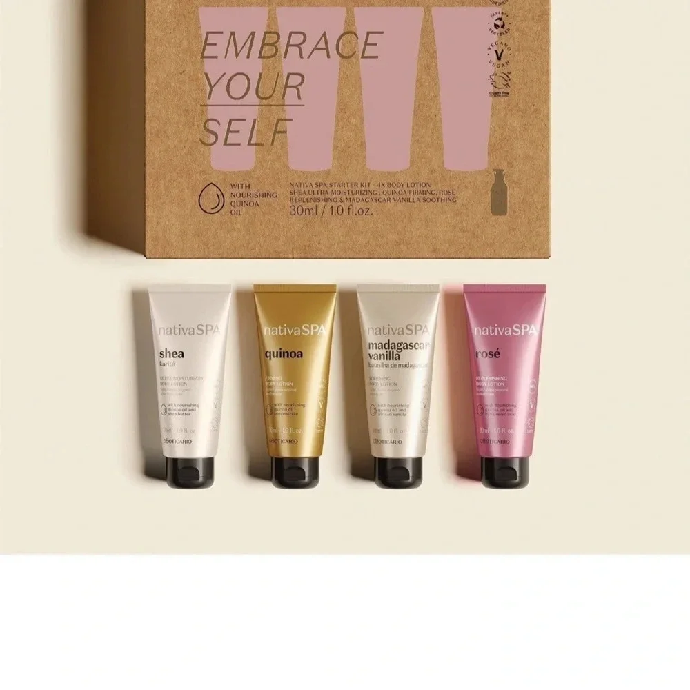 NATIVA Spa Body Lotion Starter Kit, NWT